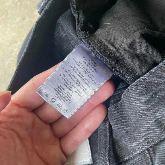 Re/done Black Denim Jeans| Raw Hem| Size 26 - Picture 8 of 10